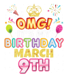 Discover OMG It's My Birthday March 9Th Vintage 9 Happy Kid