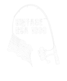 Discover Fishing Vintage American Flag 1990 Birthday