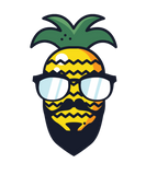 Discover Funny Hipster PINEAPPLE Bearded Shades Rastafarian