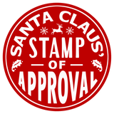 Discover Cute Christmas Santa Claus Stamp of Approval Funny