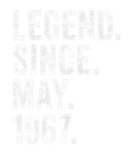 Discover Retro 1967 Birthday May Born Legend Since 1967