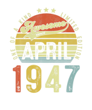 Discover Awesome Since April 1947 Vintage 75Th Birthday For