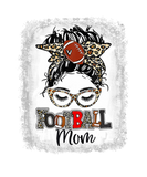 Discover Mom Life Football Mom Messy Bun Leopard Mothers Da