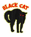 Discover Funny Creepy Black Cat Apparel