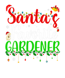 Discover Santa's Favorite Gardener Funny Xmas Pyjama Christ