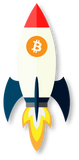 Discover Bitcoin Logo Rocket Ship Cryptocurrency