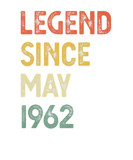 Discover 60 Years Old Legend Since May 1962 60Th Birthday M