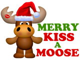 Discover Cute Merry Kiss A Moose Christmas