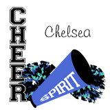 Discover Cheerleader Customizable Blue