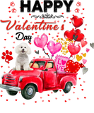 Discover Cute Red Truck Bichon Frise Valentines Day Costume