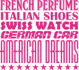 Discover American Dreams - Mixed Typography (Hot Pink)