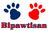 Discover Bipawtisan Funny Dog Paws in Red Blue Politics