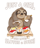 Discover Just A Girl Who Loves Sloths And Sushi Kawaii Anim
