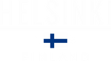 Discover Helsinki Finland Flag 1550 Black White Text