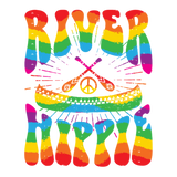 Discover River Hippie Rainbow Tie Dye Canoe