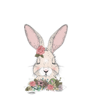 Discover Dreaming Rabbit With Flower Decoration