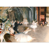 Discover The Rehearsal Onstage (1874) Edgar degas