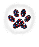 Discover Dog Paw Red White Blue Stars 4Th Of July Dog Cat L