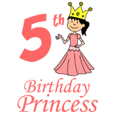 Discover 5th Birthday Princess Cute Cartoon