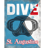 Discover St Augustine Vintage Scuba Diving Mask