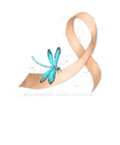 Discover Hippie Dragonfly Peach Ribbon Endometrial Cancer A