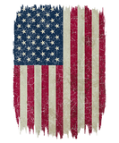 Discover American Flag Vintage Distressed Design on Back US