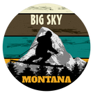 Discover Retro Snow Ski Big Sky Mountain Slopes