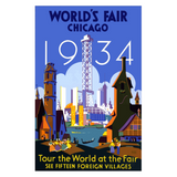 Discover Vintage-Poster-Chicago-Worlds-Fair-1934 Polo