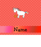 Discover Personalized name basketball unicorn orange polka