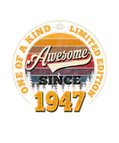 Discover Awesome Since 1947 75Th Birthday Gift For 75 Years