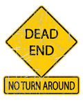Discover Dead End - No Turn Around Street Sign
