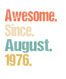 Discover Awesome Since August 1976 46Th Birthday Vintage