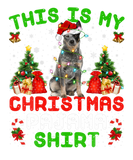Discover This Is My Christmas Pajama Blue Heeler Dog Christ