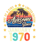 Discover Awesome Since January 1970 Vintage 52Nd Birthday