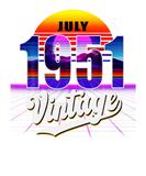 Discover July 1951 Retro 70Th Birthday Vaporwave 60'S Style