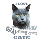 Discover I Love Grey, Gray, Grey Cats Russian Blue Cute Cat