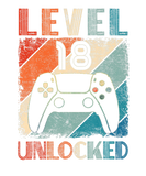 Discover Vintage Level 18 Unlocked Video Gamer 18Th Birthda