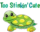 Discover Too Stinkin' Cute Green and Yellow Spotted Turtle