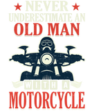 Discover Motorcycle Biker Never Underestimate An Old Man Polo