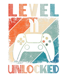 Discover Vintage Level 11 Unlocked Video Gamer 11Th Birthda