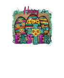 Discover Cute Floral Easter Trio Bunny Eggs Happy Easter Da