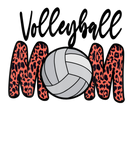 Discover Funny Gift, Mother's Day Volleyball Mom Leopard Ba