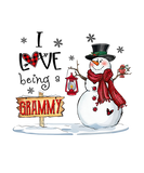 Discover I Love Being A Grammy Snowman Christmas Cute Grand
