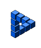 Discover Cartoon Blue Black Toy Blocks Triangle Graphic Bab