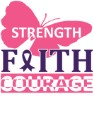 Discover Strength Faith Courage Breast Cancer Awareness Plus Size