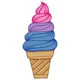 Discover LGBTQIA+ Bisexual Pride Soft Serve Ice Cream Cone