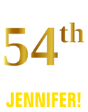 Discover Bold, Black, Faux Gold 54th Birthday w/