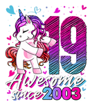 Discover 19 Years Old Unicorn Flossing 19Th Birthday Unicor