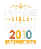 Discover Awesome Since February 2010,Vintage 12Th Birthday