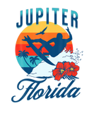Discover Jupiter Florida Beach Surf Summer Vacation Vintage